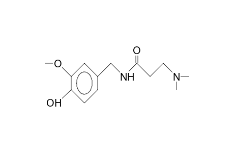 N-(4-Hydroxy-3-methoxy-benzyl)-3-dimethylamino-propionamide