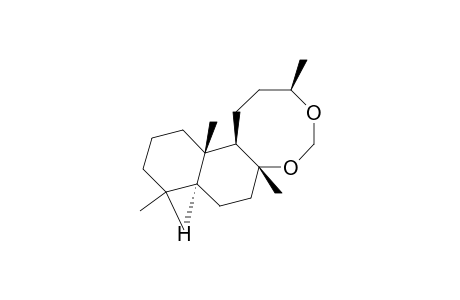1H-Naphtho[2,1-d][1,3]dioxocin, dodecahydro-3,6a,9,9,12a-pentamethyl-, [3R-(3.alpha.,6a.alpha.,8a.beta.,12a.alpha.,12b.beta.)]-