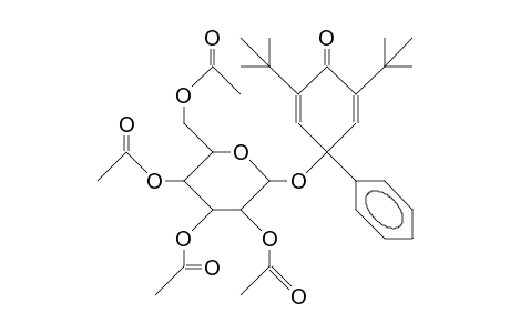 (3,5-Di-tert-butyl-1-phenyl-cyclohexa-2,5-dien-4-on-1-yl) 2,3,4,6-tetra-O-acetyl-B-D-glucopyranoside