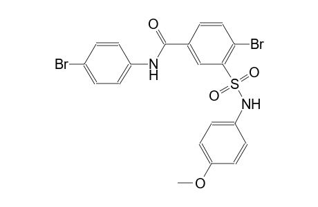 4-bromo-N-(4-bromophenyl)-3-[(4-methoxyanilino)sulfonyl]benzamide