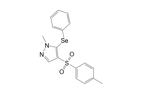 1-Methyl-4-(4-methylphenyl)sulfonyl-5-(phenylseleno)pyrazole