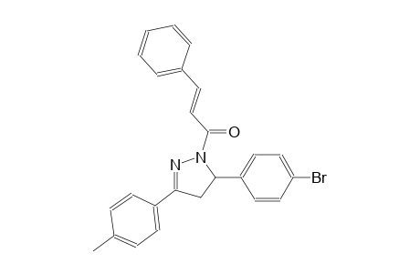 5-(4-bromophenyl)-3-(4-methylphenyl)-1-[(2E)-3-phenyl-2-propenoyl]-4,5-dihydro-1H-pyrazole