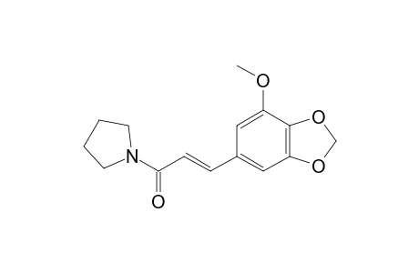 N-(TRANS)-(5'-METHOXY-3',4'-METHYLENEDIOXY-CINNAMOYL)-PYRROLIDINE
