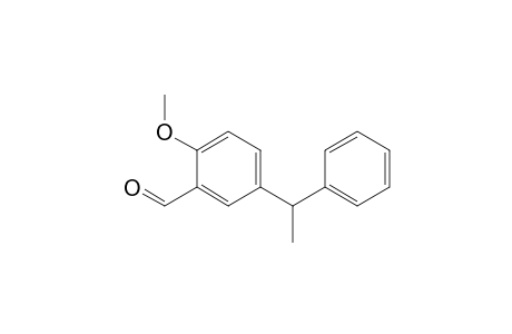 2-Methoxy-5-(1-phenylethyl)-benzaldehyde