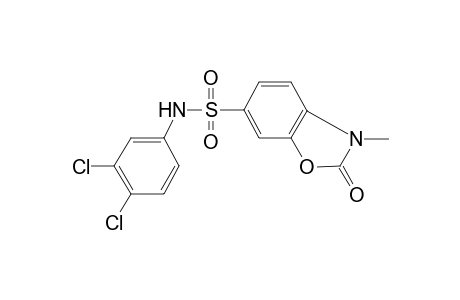 3-Methyl-2-oxo-2,3-dihydro-benzooxazole-6-sulfonic acid (3,4-dichloro-phenyl)-amide