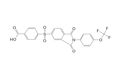4-({1,3-dioxo-2-[4-(trifluoromethoxy)phenyl]-2,3-dihydro-1H-isoindol-5-yl}sulfonyl)benzoic acid