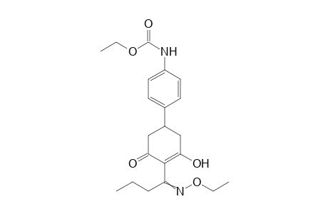 Carbamic acid, [4-[4-[1-(ethoxyimino)butyl]-3-hydroxy-5-oxo-3-cyclohexen-1-yl]phenyl-]-, ethyl ester