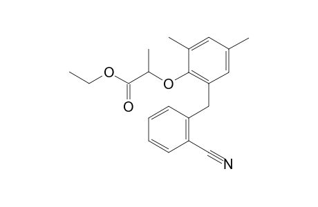 Ethyl 2-(2-(2-cyanobenzyl)-4,6-dimethylphenoxy)propanoate