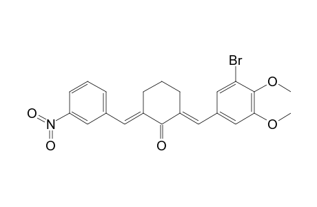 2-(3-Bromo-4,5-dimethoxybenzylidene)-6-(3-nitrobenzylidene)cyclohexanone