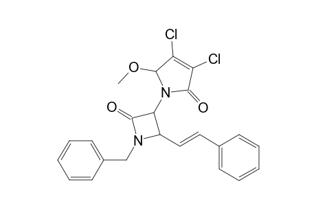 1-Benzyl-3-[3',4'-dichloro-2',5'-dihydro-5'-methoxy-2'-oxo-2H-pyrrol-1'-yl]-4-styrylazetidin-2-one