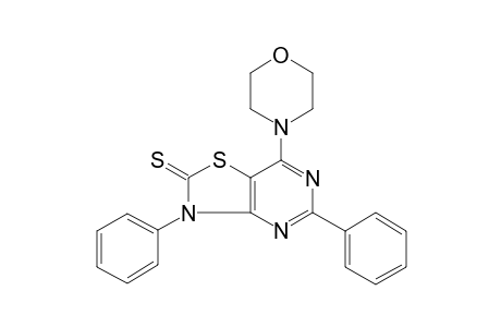 7-(4-morpholinyl)-3,5-diphenyl-2-thiazolo[4,5-d]pyrimidinethione
