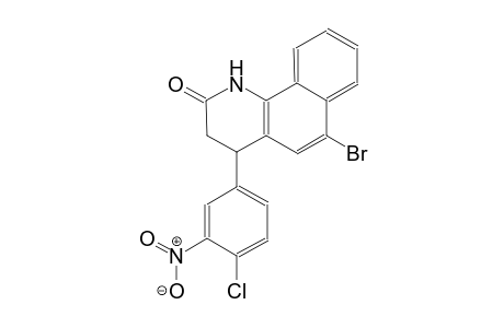 benzo[h]quinolin-2(1H)-one, 6-bromo-4-(4-chloro-3-nitrophenyl)-3,4-dihydro-