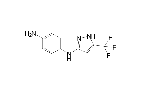 3-(4-Aminoanilino)-5-trifluoromethyl-1H-pyrazole