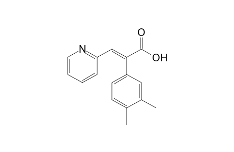 (E)-2-(3,4-dimethylphenyl)-3-(2-pyridinyl)-2-propenoic acid