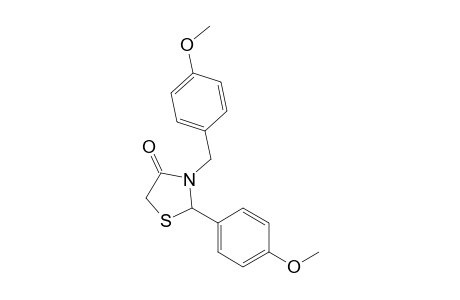 3-(4-Methoxybenzyl)-2-(4-methoxyphenyl)-1,3-thiazolidin-4-one