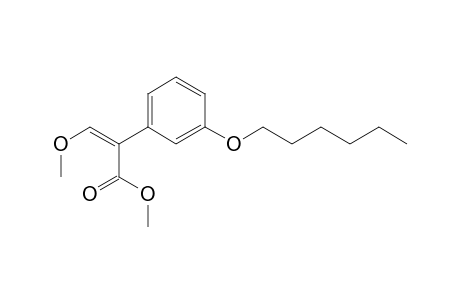 Benzeneacetic acid, 3-(hexyloxy)-alpha-(methoxymethylene)-, methylester