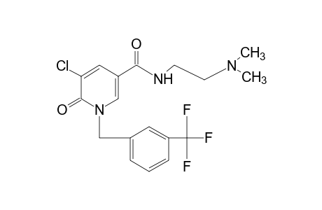 5-CHLORO-1,6-DIHYDRO-N-[2-(DIMETHYLAMINO)ETHYL]-6-OXO-1-[m-(TRIFLUOROMETHYL)BENZYL]NICOTINAMIDE