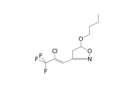 5-BUTOXY-3-(2-CHLORO-3,3,3-TRIFLUOROPROPENYL)-2-ISOXAZOLINE