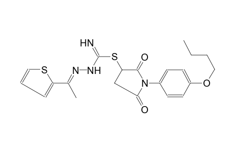 pyrrolidine, 1-(4-butoxyphenyl)-3-[[imino[(2E)-2-[1-(2-thienyl)ethylidene]hydrazino]methyl]thio]-2,5-dioxo-