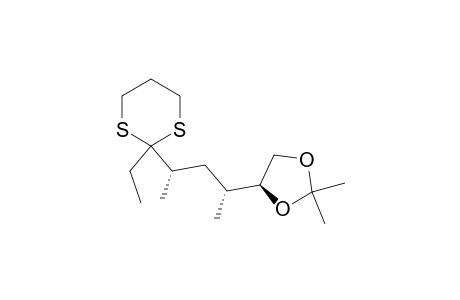 1,3-Dioxolane, 4-[3-(2-ethyl-1,3-dithian-2-yl)-1-methylbutyl]-2,2-dimethyl-, [4S-[4R*(1S*,3R*)]]-