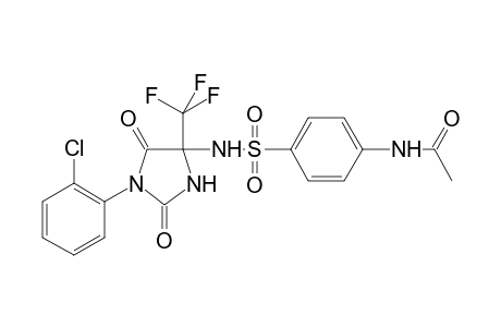 N-(4-{[1-(2-chlorophenyl)-2,5-dioxo-4-(trifluoromethyl)imidazolidin-4-yl]sulfamoyl}phenyl)acetamide