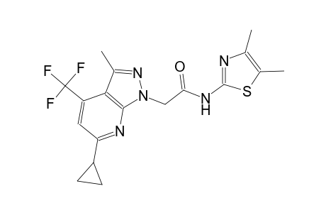 1H-pyrazolo[3,4-b]pyridine-1-acetamide, 6-cyclopropyl-N-(4,5-dimethyl-2-thiazolyl)-3-methyl-4-(trifluoromethyl)-