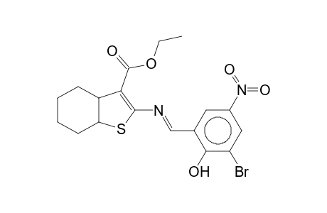 ETHYL 2-(3-BROMO-2-HYDROXY-5-NITROBENZYLIDENEAMINO)-4,5,6,7-