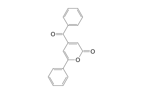 2H-Pyran-2-one, 4-benzoyl-6-phenyl-