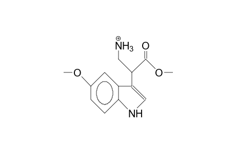 3-Amino-2-(5-methoxy-indol-3-yl)-propanoic acid, methyl ester cation