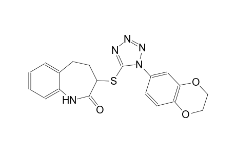 2H-1-benzazepin-2-one, 3-[[1-(2,3-dihydro-1,4-benzodioxin-6-yl)-1H-tetrazol-5-yl]thio]-1,3,4,5-tetrahydro-