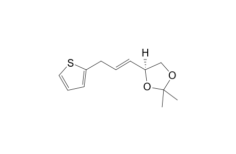 (S,E)-2,2-Dimethyl-4-(3-(thiophen-2-yl)prop-1-en-1-yl)-1,3-dioxolane