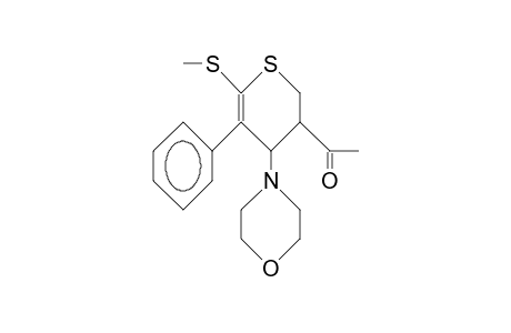3-Acetyl-4-morpholino-5-phenyl-6-methylthio-3,4-dihydro-2H-pyran