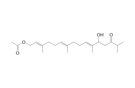 (2E,6E,10E)-12-Hydroxy-3,7,11,15-tetramethyl-14-oxohexadeca-2,6,10-trienyl acetate