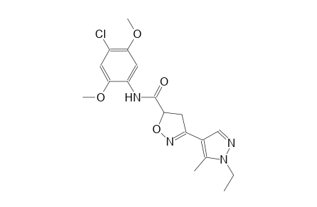 5-isoxazolecarboxamide, N-(4-chloro-2,5-dimethoxyphenyl)-3-(1-ethyl-5-methyl-1H-pyrazol-4-yl)-4,5-dihydro-