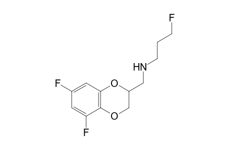 N-[(5,7-difluoro-2,3-dihydro-1,4-benzodioxin-2-yl)methyl]-3-fluoropropan-1-amine