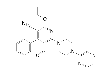 3-Cyano-2-ethoxy-5-formyl-6-{N-4-[2-(1,3)pyrazinyl]piperazinyl}-4-phenylpyridine