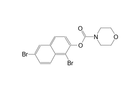 4-morpholinecarboxylic acid, 1,6-dibromo-2-naphthalenyl ester