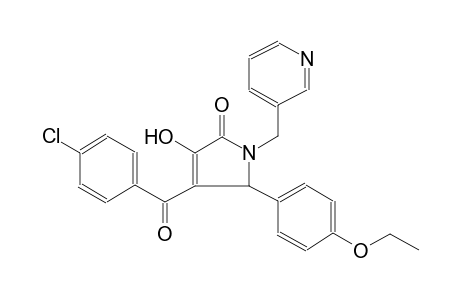 4-(4-Chloro-benzoyl)-5-(4-ethoxy-phenyl)-3-hydroxy-1-pyridin-3-ylmethyl-1,5-dihydro-pyrrol-2-one