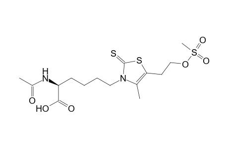 3-[(5S)-5-Acetamido-5-carboxypentyl)-5-(2-methylsulfonyloxyethyl)-4-methylthiazole-2(3H)-thione