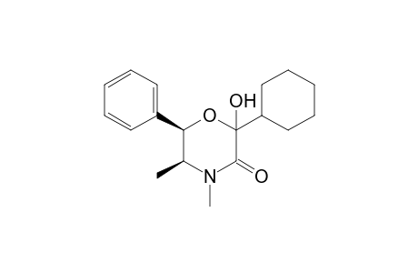 (5S,6R)-2-Cyclohexyl-2-hydroxy-4,5-dimethyl-6-phenylmorpholin-3-one
