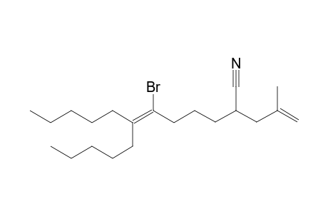 6-Bromo-2-(2-methallyl)-7-pentyl-6-dodecenenitrile