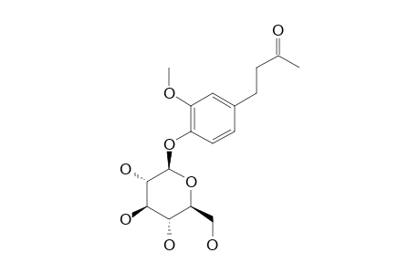 4-[4-(BETA-D-GLUCOPYRANOSYLOXY)-3-METHOXYPHENYL)-2-BUTANONE