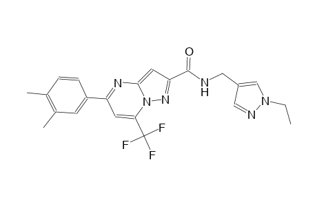 5-(3,4-dimethylphenyl)-N-[(1-ethyl-1H-pyrazol-4-yl)methyl]-7-(trifluoromethyl)pyrazolo[1,5-a]pyrimidine-2-carboxamide