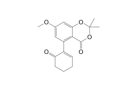 5-(6-ketocyclohexen-1-yl)-7-methoxy-2,2-dimethyl-1,3-benzodioxin-4-one