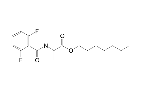 L-Alanine, N-(2,6-difluorobenzoyl)-, heptyl ester