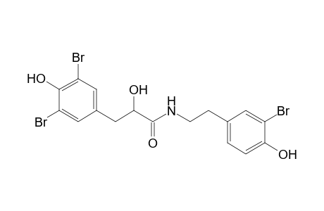 3-[3,5-bis(bromanyl)-4-oxidanyl-phenyl]-N-[2-(3-bromanyl-4-oxidanyl-phenyl)ethyl]-2-oxidanyl-propanamide