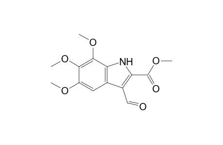 Methyl 5,6,7-trimethoxy-3-formylindole-2-carboxylate