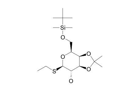 ETHYL-3,4-O-ISOPROPYLIDENE-6-O-TERT.-BUTYLDIMETHYLSILYL-1-THIO-BETA-D-GALACTOPYRANOSIDE