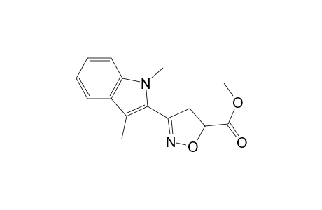 3-(1,3-dimethyl-2-indolyl)-4,5-dihydroisoxazole-5-carboxylic acid methyl ester