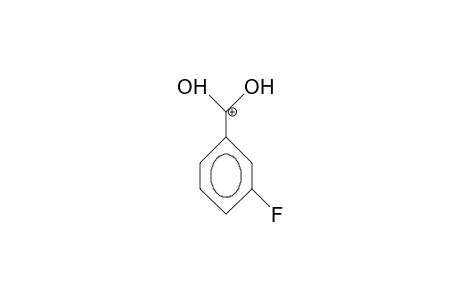 3-Fluoro-benzoic acid, cation